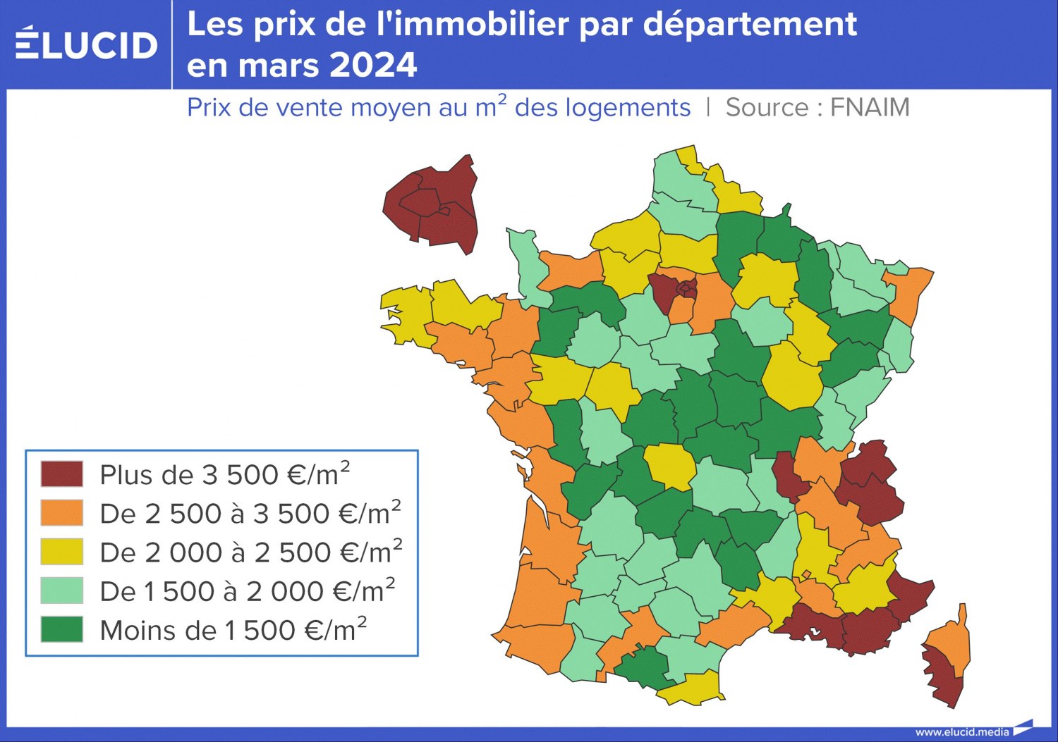 Le prix de l immobilier en France 1er trimestre 2024 Élucid