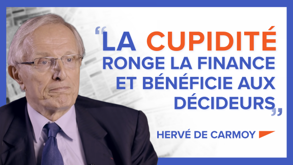 « La cupidité ronge la finance et bénéficie aux décideurs » - Hervé de Carmoy image