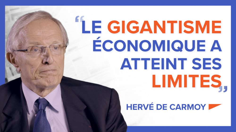 Hervé de Carmoy : « Le gigantisme économique a atteint ses limites. »