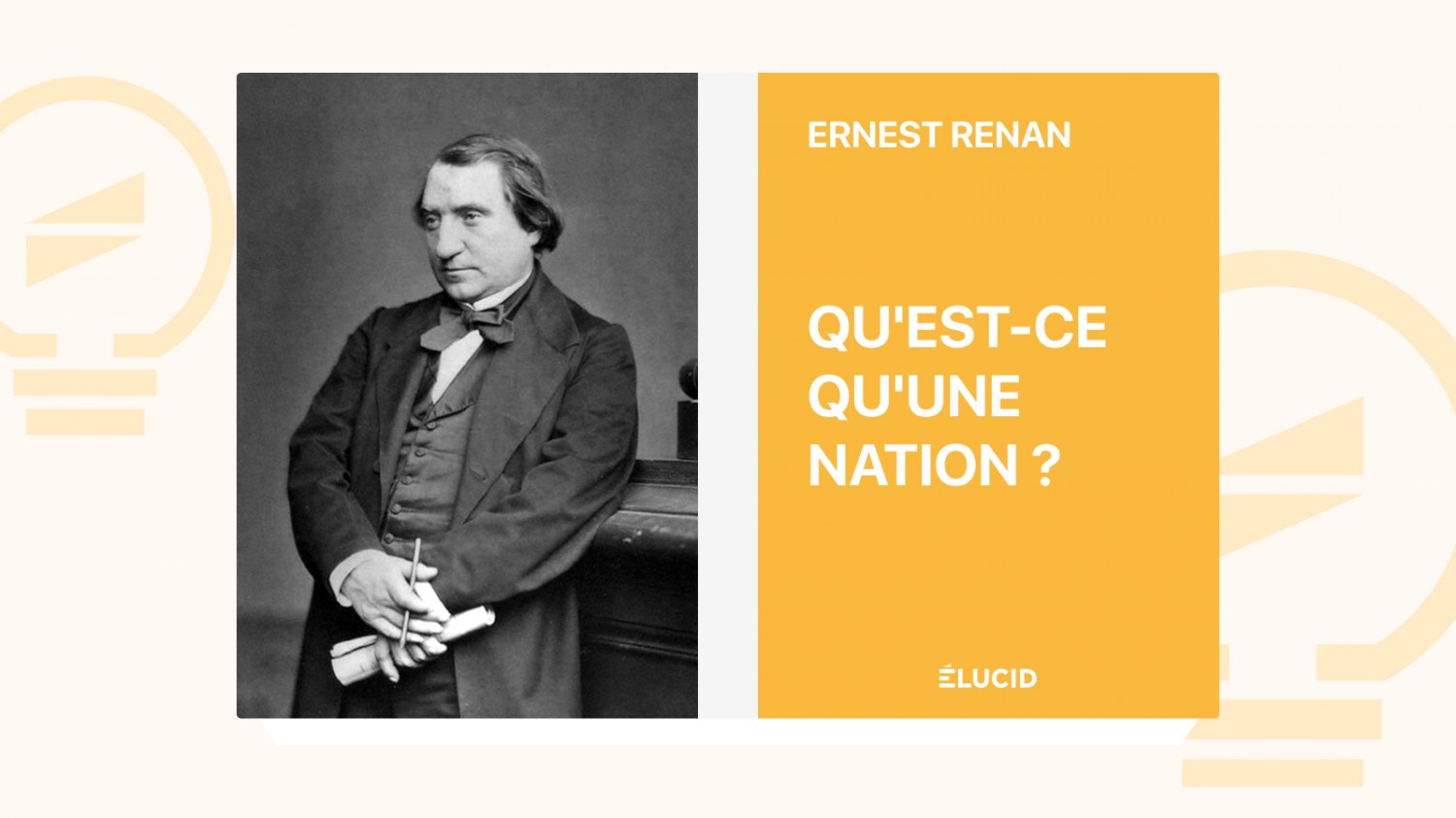 Qu'est-ce qu'une Nation ? - Ernest Renan - podcast et résumé du livre