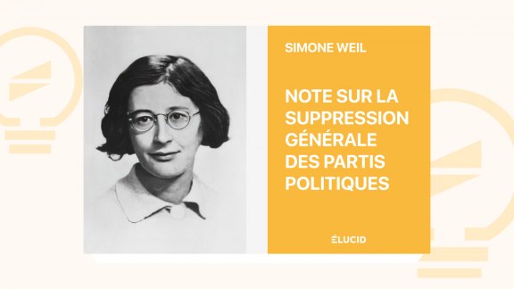 Note sur la suppression générale des partis politiques - Simone Weil image