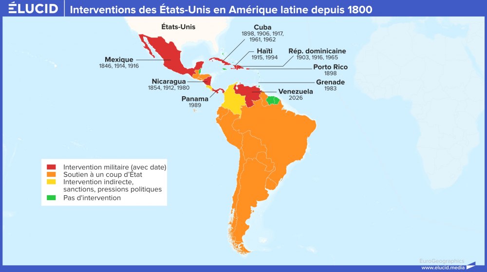 Interventions des Etats-Unis en Amérique latine depuis 1800